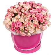 Коробка кустовых роз