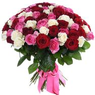 A royal bouquet of 101 roses