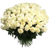 Букет из 151 белой импортной розы