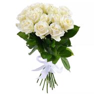 19 white roses