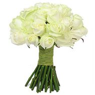 25 white roses