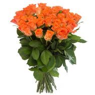 37 оранжевых роз