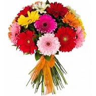 Букет цветов из 17 гербер