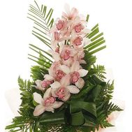 A bunch of orchid flowers