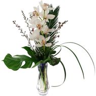 A bunch of orchid flowers