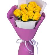 9 желтых роз