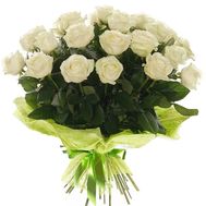 21 white roses