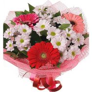 Букет цветов из хризантем