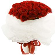 25 roses in a white grid