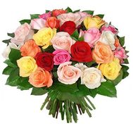 31 разноцветная роза