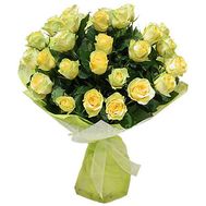 Букет из 31 желтой розы