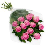13 pink roses