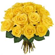15 yellow roses