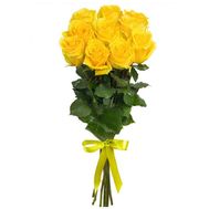 9 yellow roses