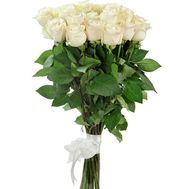 25 white import roses