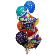 9 воздушных шариков с узорами