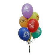 7 разноцветных шаров с рисунками