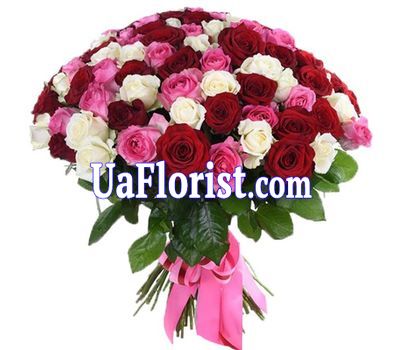 Королівський букет із 101 троянди Королівський букет із 101 троянди