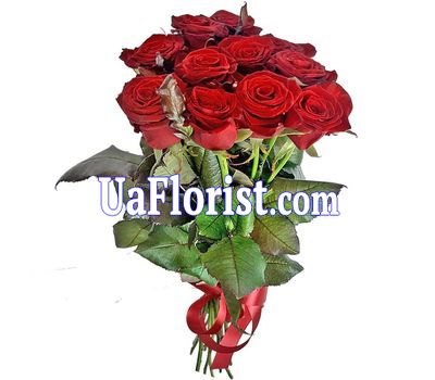 11 червоних троянд