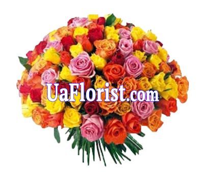 Огромный букет из 51-ой розы