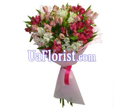 A bunch of 11 alstroemerias A bunch of 11 alstroemerias