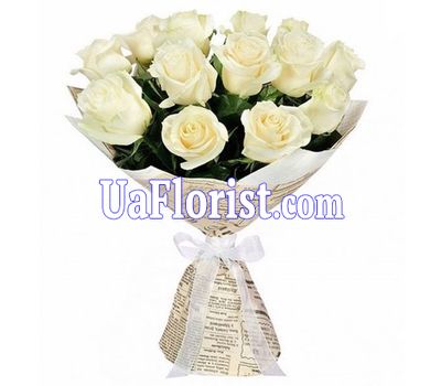 Bouquet of 15 white roses Bouquet of 15 white roses