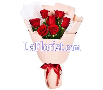 7 троянд з зеленню 7 троянд з зеленню