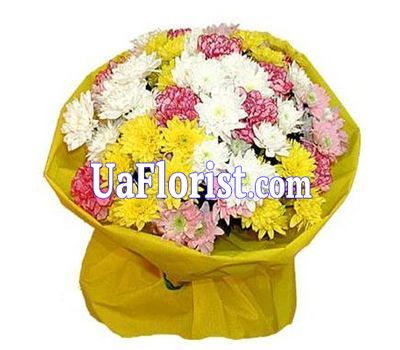Bouquet of flowers from chrysanthemums