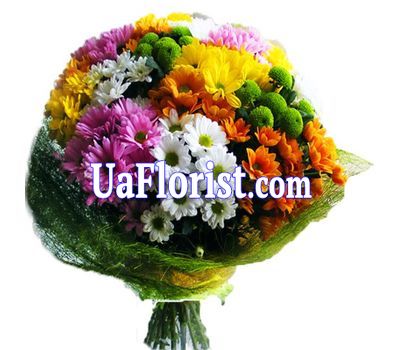 A bunch of flowers of 19 chrysanthemums A bunch of flowers of 19 chrysanthemums