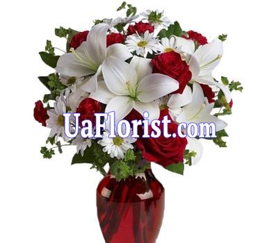 Bouquet of flowers to New Year Bouquet of flowers to New Year