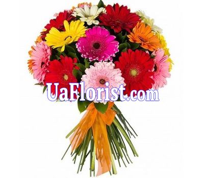 Bouquet of 17 gerberas flowers