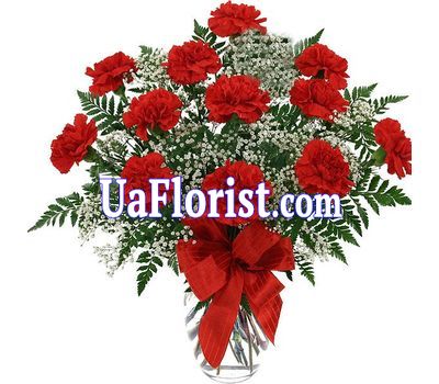 Bouquet of flowers from 15 carnations Bouquet of flowers from 15 carnations