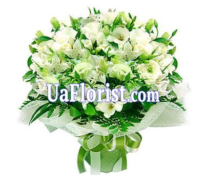 Букет из роз и альстромерий Букет из роз и альстромерий