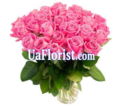 33 розовых розы