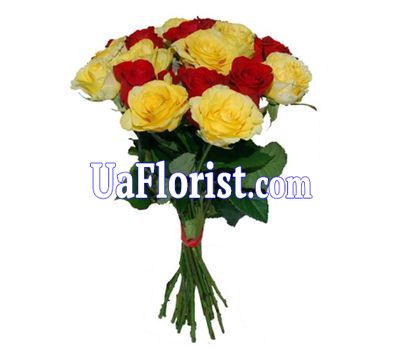 13 червоних і жовтих троянд 13 червоних і жовтих троянд