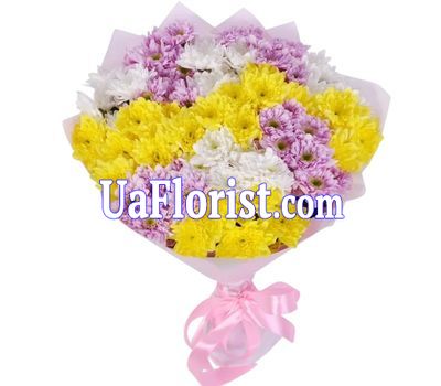 Bouquet of flowers from 13 chrysanthemums