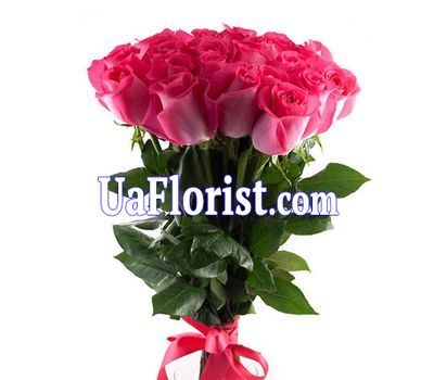 Bouquet of 23 pink import roses Bouquet of 23 pink import roses