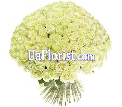 Букет из 201 белой розы Букет из 201 белой розы