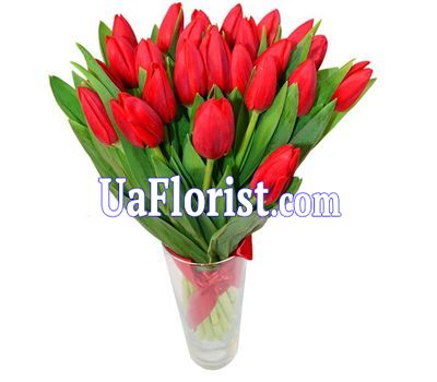 Букет из 29 тюльпанов Букет из 29 тюльпанов