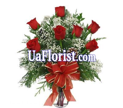 Bouquet of flowers - Roses in the snow