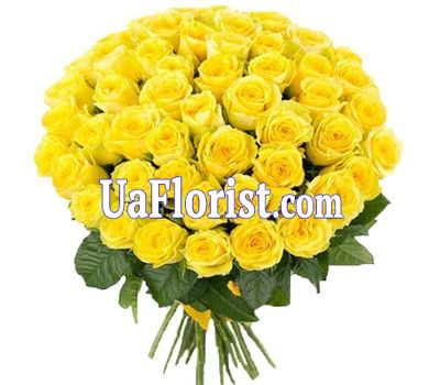 51 желтая роза